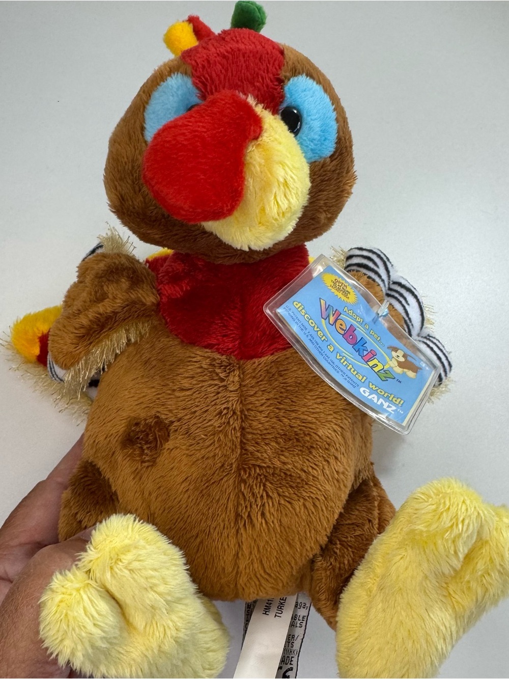 Ganz Webkinz Gobbler Turkey HM418 Colorful Plush New with Unused Code NWT